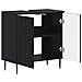 Armadio per Lavabo da Bagno ZWOLLE Nero 59,5 x 31,5 x 59 cm - Foto miniatura 3