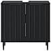 Armadio per Lavabo da Bagno ZWOLLE Nero 59,5 x 31,5 x 59 cm - Foto miniatura 4