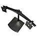 DS100 - Supporto per due monitor in orizzontale - per LCD fino a 24", fino a 14Kg - Nero - Foto miniatura 1