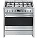 Cucina Elettrica A1-9 6 Fuochi a Gas Forno Elettrico Dimensione 90 x 60 cm Colore Acciaio Inox - Foto miniatura 2
