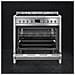 Cucina Elettrica A1-9 6 Fuochi a Gas Forno Elettrico Dimensione 90 x 60 cm Colore Acciaio Inox - Foto miniatura 4