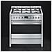 Cucina Elettrica A1-9 6 Fuochi a Gas Forno Elettrico Dimensione 90 x 60 cm Colore Acciaio Inox - Foto miniatura 1