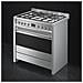 Cucina Elettrica A1-9 6 Fuochi a Gas Forno Elettrico Dimensione 90 x 60 cm Colore Acciaio Inox - Foto miniatura 8