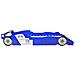Letto Bambini Auto da Corsa 90x200 cm Blu - Foto miniatura 2