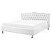 Letto Matrimoniale Con Contenitore In Pelle Sintetica Bianca 180x200cm Metz - Foto miniatura 25