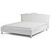 Letto Matrimoniale Con Contenitore In Pelle Sintetica Bianca 180x200cm Metz - Foto miniatura 11