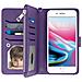 Custodia Iphone 6 Plus / 6s Plus / 7 Plus / 8 Plus Portafoglio Cover Amovibile - Viola - Foto miniatura 1