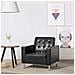 Poltrona Con Rivestimento In Similpelle 75x70x75 Cm Nero - Foto miniatura 1