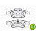 Kit Pastiglie Freno Fdb1831 - Foto miniatura 2