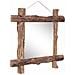 Specchio con Tronchi Naturale 70x70 cm in Teak di Recupero - Foto miniatura 5