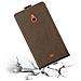 Custodia Compatibile Con Nokia Lumia 1320 In Bruno Caffè - Coperchio Protettivo In Design Flip Con Chiusura Magnetica - Foto miniatura 7