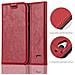 Custodia Compatibile Con Zte Blade S6 In Rosso Mela - Coperchio Protettiva Con Chiusura Magnetica, Funzione Stand E Tasca Per Le Carte - Foto miniatura 9