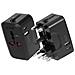 Adattatore Viaggio 2 Usb Presa Internazionale Uk, Usa, Aus, Nz, Eu, Nero - Foto miniatura 11