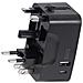 Adattatore Viaggio 2 Usb Presa Internazionale Uk, Usa, Aus, Nz, Eu, Nero - Foto miniatura 13