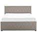 Letto In Similpelle Grigio Talpa Con Contenitore 140 X 200 Cm Rochefort - Foto miniatura 8