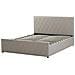 Letto In Similpelle Grigio Talpa Con Contenitore 140 X 200 Cm Rochefort - Foto miniatura 11