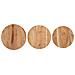 Tavolini Laterali 3 Pz In Legno Massello Di Acacia - Foto miniatura 8
