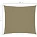 Parasole a Vela Oxford Rettangolare 2x2,5 m Beige - Foto miniatura 6