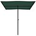 Ombrellone da Giardino con Palo in Alluminio 2x1,5 m Verde - Foto miniatura 6