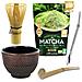 Box Tè Matcha + Frusta + Cucchiaio Di Bambù + Tazza Nera & Viola + Cannuccia In Acciaio Inox Con Filtro - Foto miniatura 1