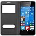 Custodia Compatibile Con Nokia Lumia 550 In Bruno Pietra - Coperchio Protettivo Con Chiusura Magnetica, Funzione Stand E 2 Finestre Di Visualizzazione - Foto miniatura 6