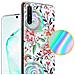Custodia Compatibile Con Samsung Galaxy Note 10 Con Fiori Di Pesca - Coperchio Protettivo In Silicone Tpu Con Motivo Floreale - Foto miniatura 3