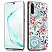 Custodia Compatibile Con Samsung Galaxy Note 10 Con Fiori Di Pesca - Coperchio Protettivo In Silicone Tpu Con Motivo Floreale - Foto miniatura 6