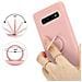 Custodia Compatibile Con Samsung Galaxy S10 Plus In Liquid Rosa - Coperchio Protettivo In Silicone Tpu Flessibile Con Anello - Foto miniatura 5