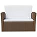 Set Divani Da Giardino 8 Pz Con Cuscini In Polyrattan Marrone - Foto miniatura 3