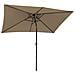 Hapunaombrello Rettangolare Diritto 2x3m Taupe - Foto miniatura 4