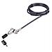 Cavo di Sicurezza Universale per Laptop (2m), Dispositivo di Blocco per Notebook Compatibile con Noble Wedge /Nano /K-Slot, Serratura con Chiave, Cavo in Acciaio al Carbonio Antifurto Resistente al Taglio - Foto miniatura 1