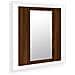 Mobile Bagno Specchio Led Rovere Marrone 40x12x45cm Multistrato - Foto miniatura 2