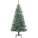 Albero Di Natale Artificiale Con Neve Fioccata Verde 210 Cm - Foto miniatura 2
