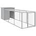 Pollaio Area Corsa Grigio Chiaro 110x405x110 cm Acciaio Zincato - Foto miniatura 1