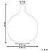 Vaso Decorativo Chappathi Vetro 31 Cm Blu - Foto miniatura 4