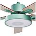 Ventilatore Da Soffitto Con Luce Verde Chiaro E Legno Chiaro Hooble - Foto miniatura 2