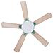 Ventilatore Da Soffitto Con Luce Verde Chiaro E Legno Chiaro Hooble - Foto miniatura 6