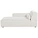 Chaise Longue Versione Destra Hellnar Bouclé Bianco Sporco - Foto miniatura 2