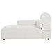 Chaise Longue Versione Destra Hellnar Bouclé Bianco Sporco - Foto miniatura 5
