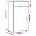 Credenza Bianca 45x42,5x93 Cm In Legno Multistrato - Foto miniatura 8