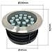Faretto Carrabile Calpestabile Segnapassi Da Terra 18 W Led Luce Calda Ip67 - Foto miniatura 4