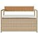 Panca Portaoggetti da Giardino con Cuscino Beige in Polyrattan - Foto miniatura 5