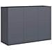 Fioriera Antracite 120x40x80 Cm In Acciaio Laminato A Freddo - Foto miniatura 2