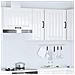Pensile Da Cucina Lucca Bianco Lucido In Legno Multistrato - Foto miniatura 3