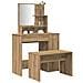 Set Toeletta Rovere Artigianale In Legno Multistrato - Foto miniatura 1