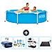 Piscina Fuori Terra - In Giro - 244x244x51 Cm - Blu - Include Accessori Coordinati Cb62 - Foto miniatura 1