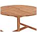 Lusso Casadino -  Tavolo Da Pranzo Da Giardino Ø110x75 Cm Legno Massello Di Teak - Foto miniatura 5