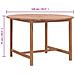 Lusso Casadino -  Tavolo Da Pranzo Da Giardino Ø110x75 Cm Legno Massello Di Teak - Foto miniatura 8
