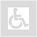 Stencil Riutilizzabile Con Simbolo Di Sedia A Rotelle Per Parcheggio Accessibile - Foto miniatura 2
