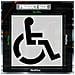 Stencil Riutilizzabile Con Simbolo Di Sedia A Rotelle Per Parcheggio Accessibile - Foto miniatura 4